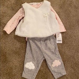 3 piece Carter’s outfit with tags sz3mo